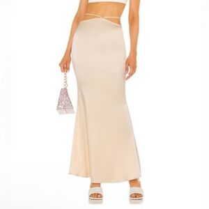 REVOLVE Cream Maxi Skirt